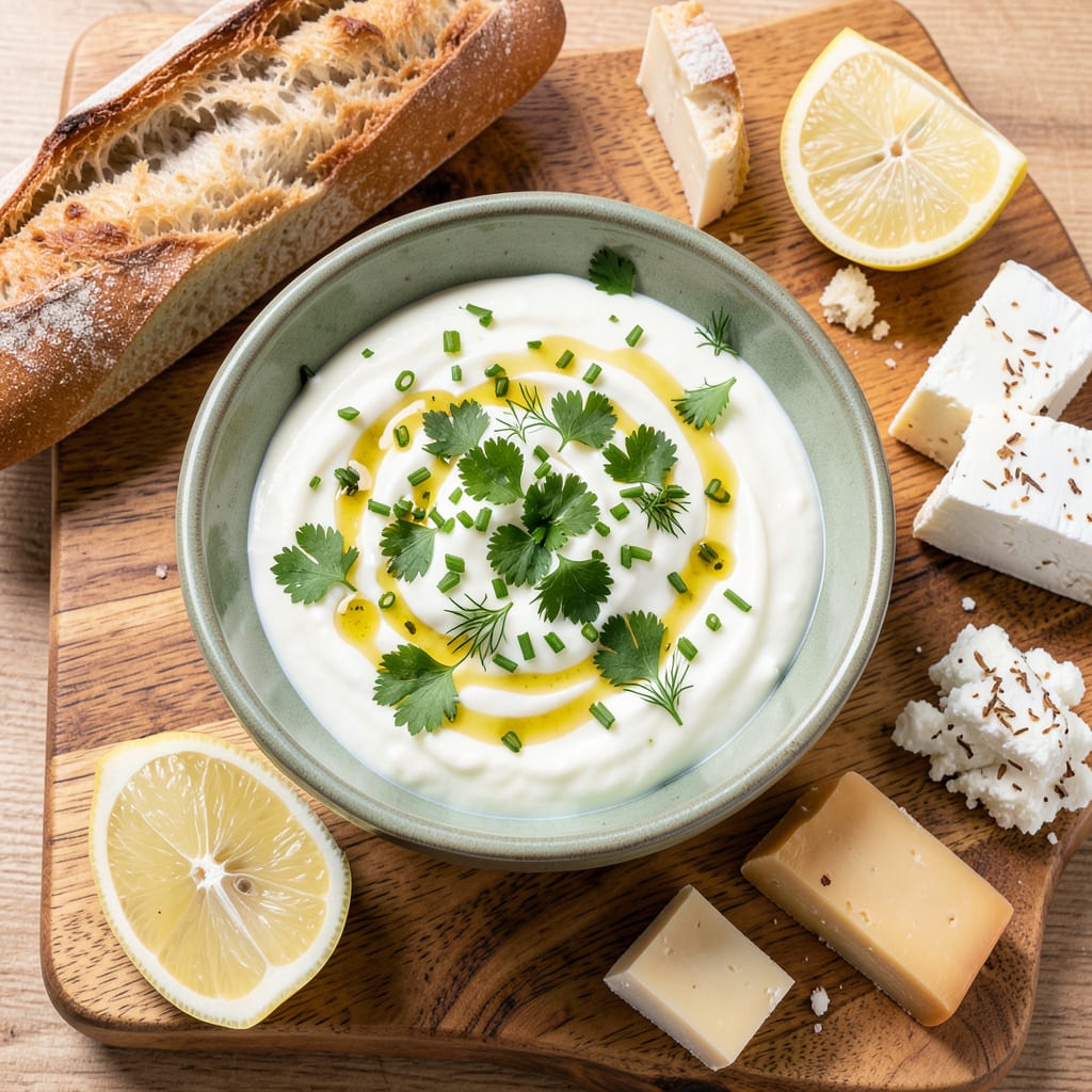 Visual representation of Cheeseboard Green Sauce Recipe: Herby, Creamy Dip for Any Spread