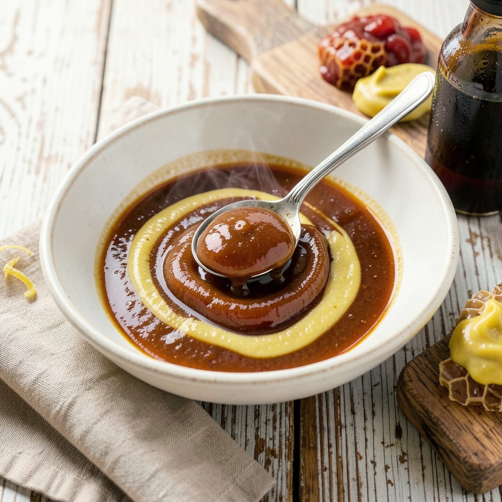 Visual representation of Chick fil A Honey Roasted BBQ Sauce Recipe: Sweet, Smoky Copycat Perfection