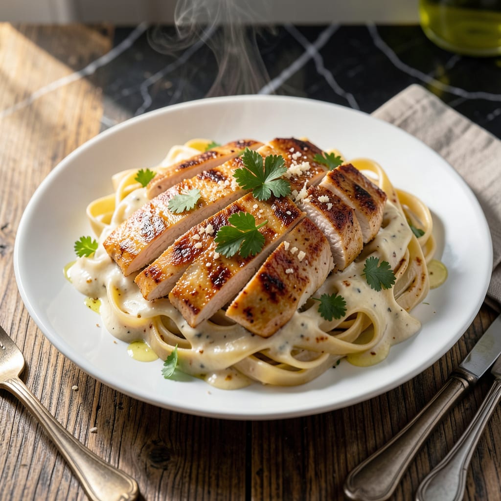 Chicken Alfredo Sauce Recipe With Cream Cheese: Ultra Rich Velvety Texture illustration with key details