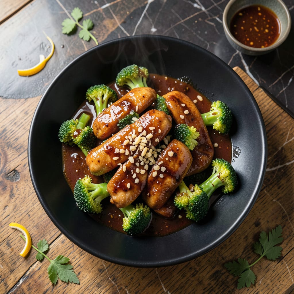 Visual representation of Chicken and Broccoli Stir Fry Sauce Recipe: Garlicky Umami Boost for Wok Magic