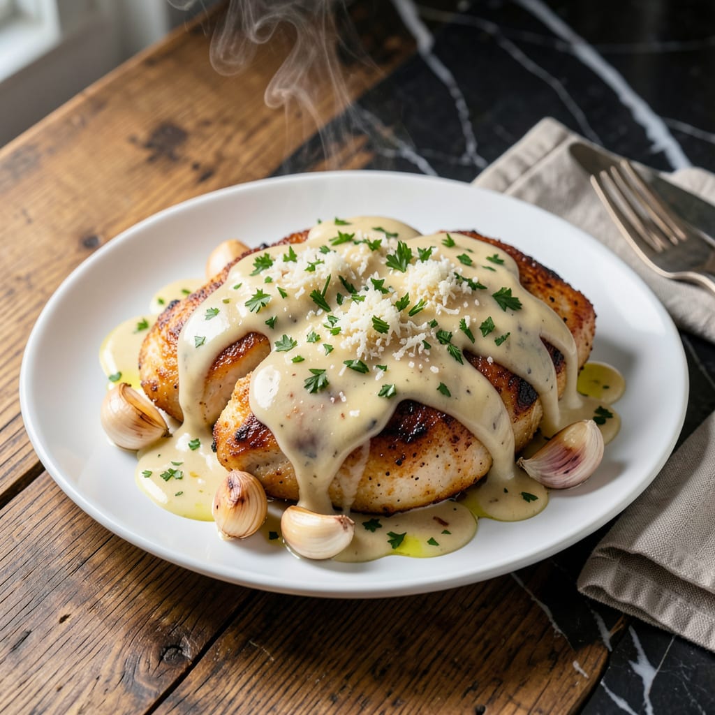 Chicken and Garlic Parmesan Sauce Crockpot Recipe: Hands Off Creamy Indulgence detailed visual guide