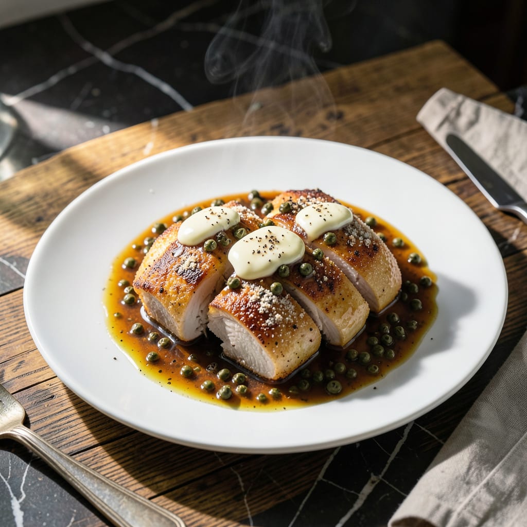 Complete Chicken and Peppercorn Sauce Recipe: Rich and Velvety Pan Sauce overview image