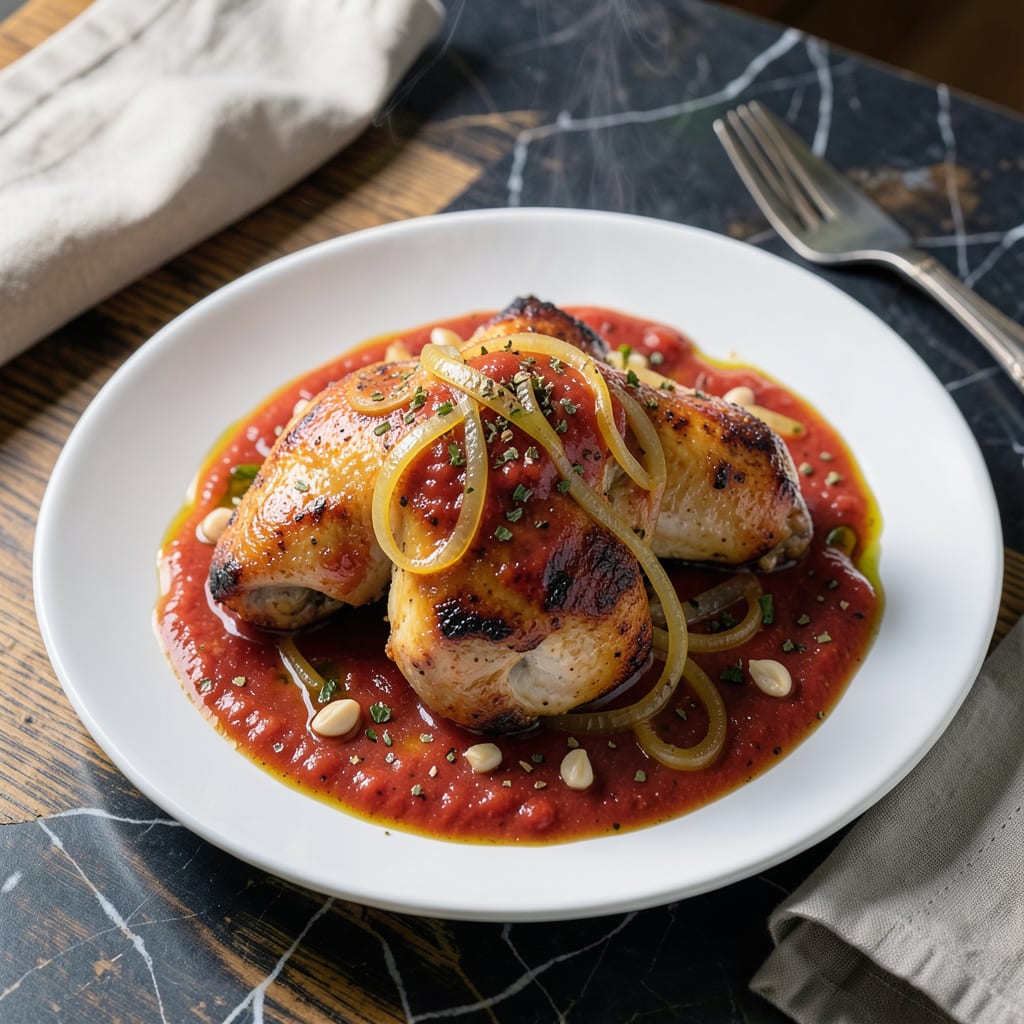 Visual representation of Chicken and Prego Sauce Recipe: Simmered Italian Comfort in One Pot
