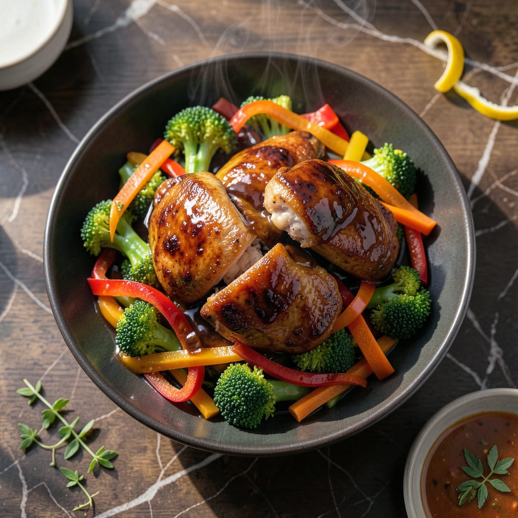 Chicken and Vegetables With Oyster Sauce Recipe: Savory Stir Fry in Minutes example with annotations
