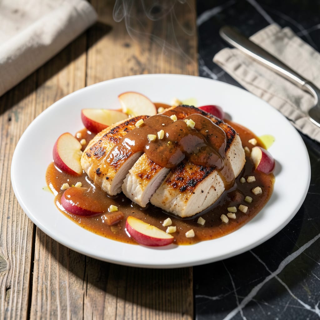 Chicken Apple Sauce Recipe: Sweet and Savory Pan Seared Chicken detailed visual guide