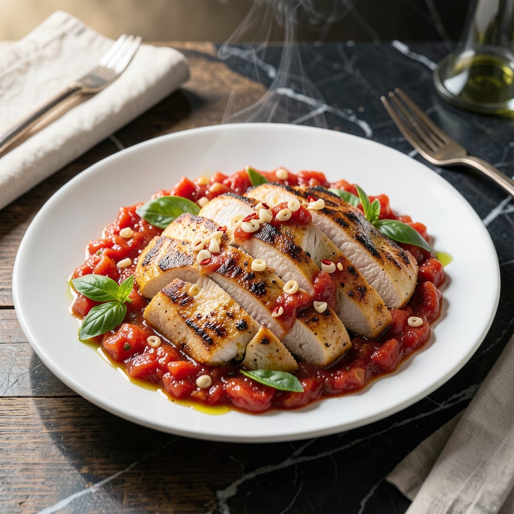 Chicken Arrabbiata Sauce Recipe: Spicy Tomato Heat With Tender Chicken detailed visual guide