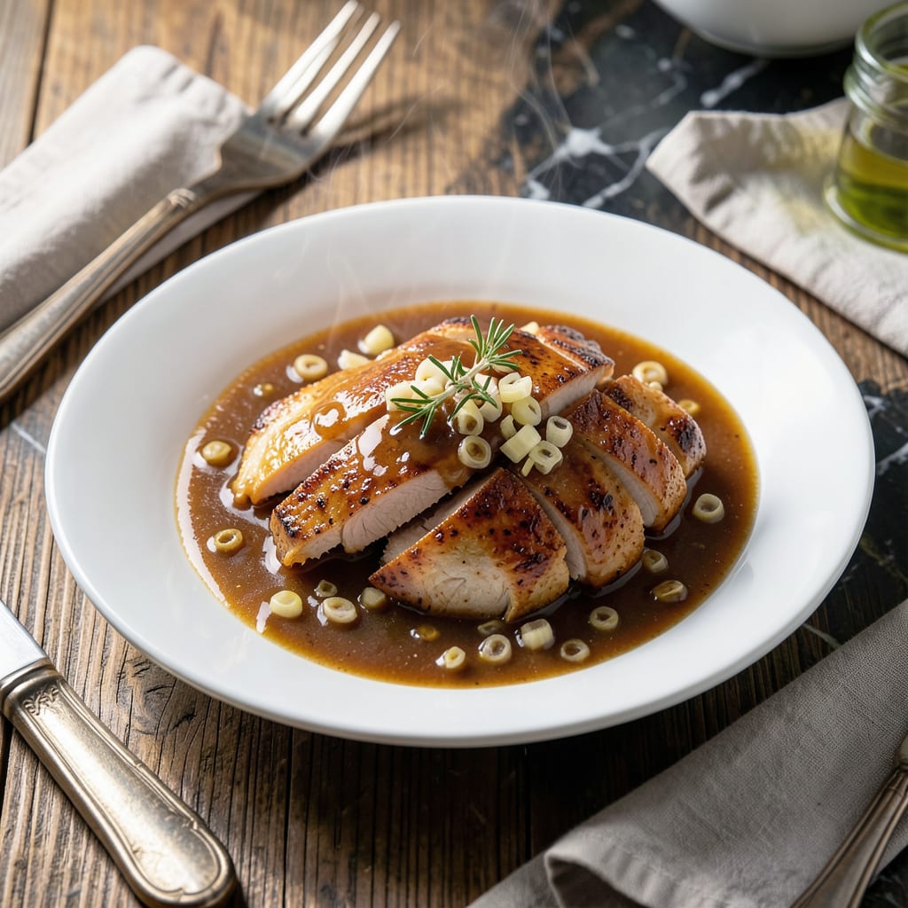 Chicken Au Jus Sauce Recipe: Rich French Style Drizzling Sauce detailed visual guide