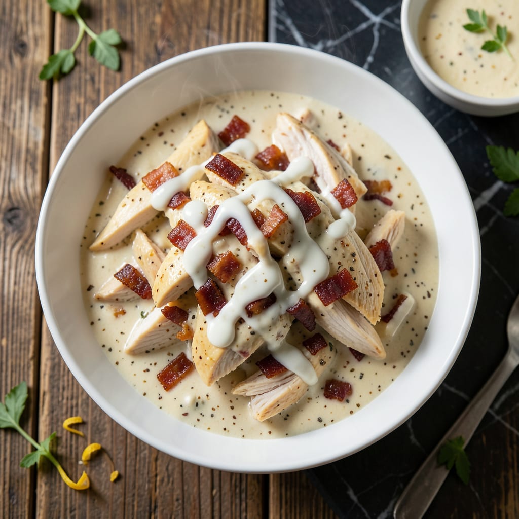 Chicken Bacon Ranch Sauce Recipe: Smoky Creamy Blend for Dipping and Dressing detailed visual guide