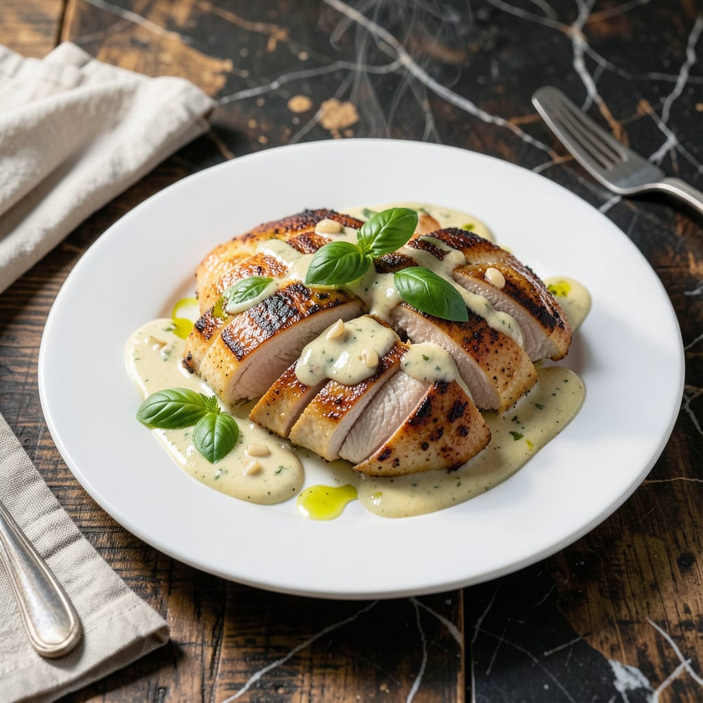 Complete Chicken Basil Sauce Recipe: Fresh Herb Infused Creaminess overview image