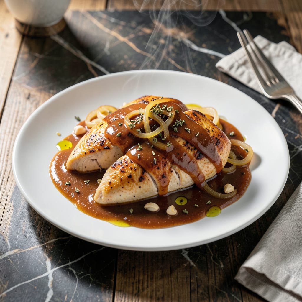 Visual representation of Chicken Breast Prego Sauce Recipe: Rich Tomato Herb Simmered Elegance