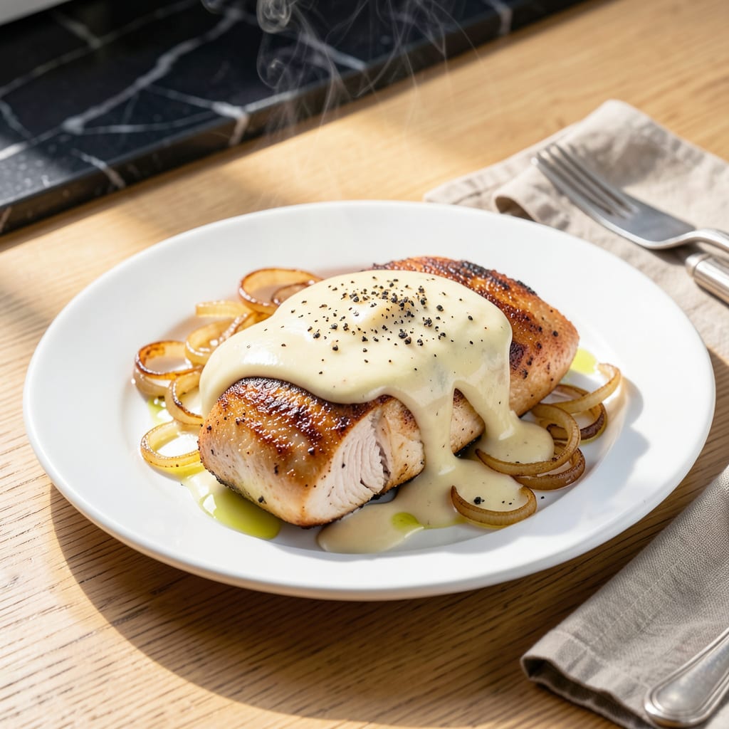 Chicken Breast With Bechamel Sauce Recipe: Velvety Smooth Indulgence detailed visual guide