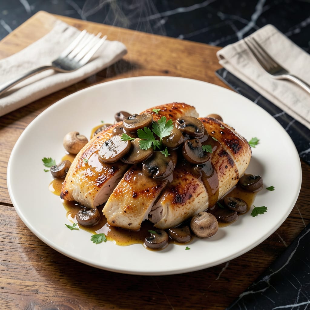 Comprehensive Chicken Breast With Mushroom Sauce Recipe: Silky Sauce Over Tender Meat visual reference