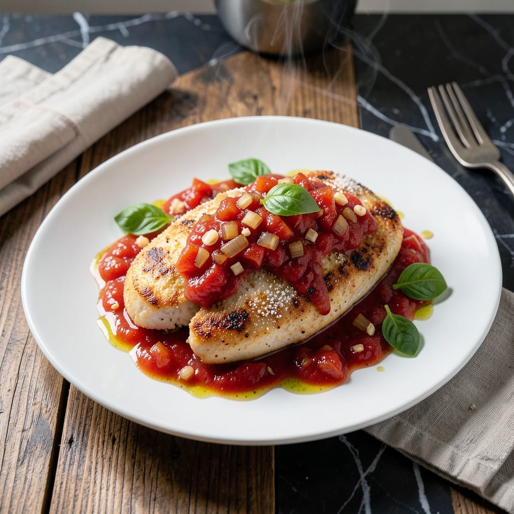 Comprehensive Chicken Breast With Tomato Sauce Recipe: Juicy Meat in Rich Rustic Gravy visual reference