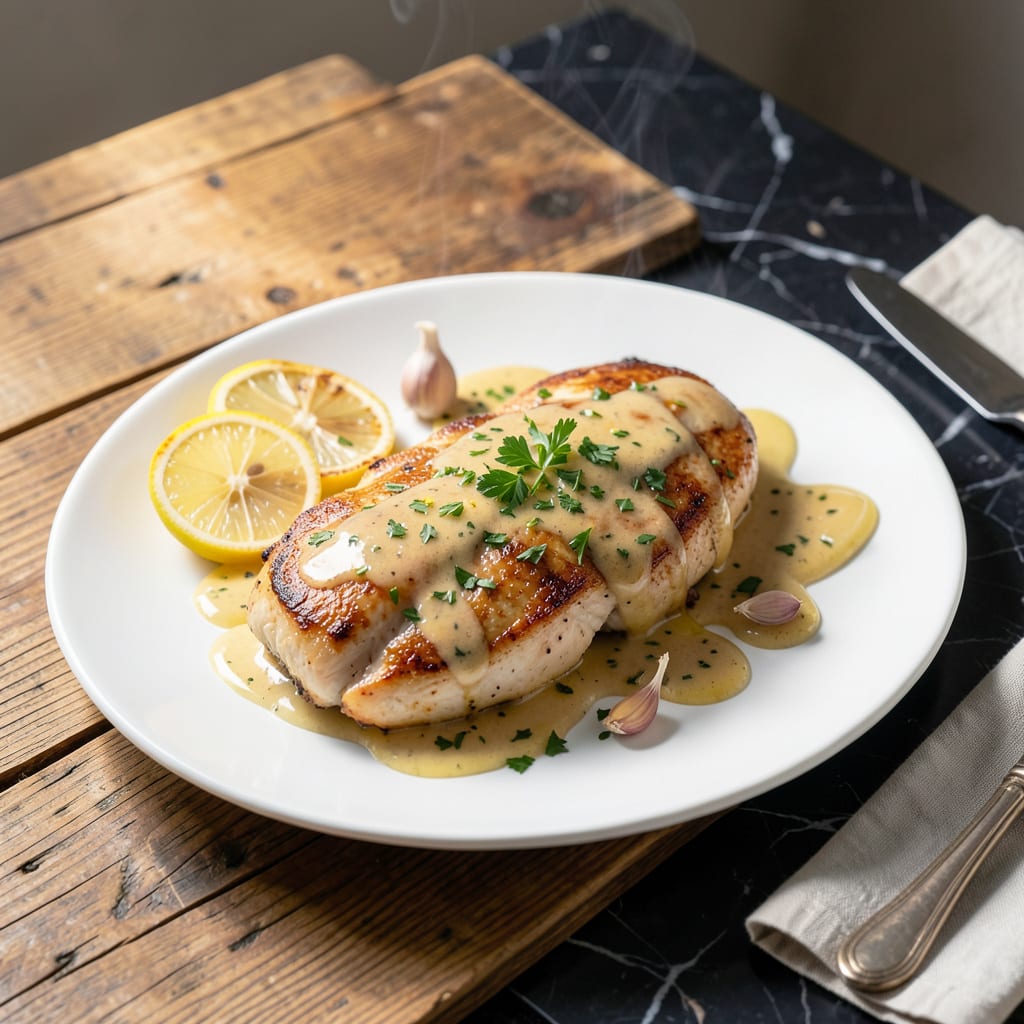 Complete Chicken Bryan Sauce Recipe: Buttery Lemon Herb Emulsion overview image