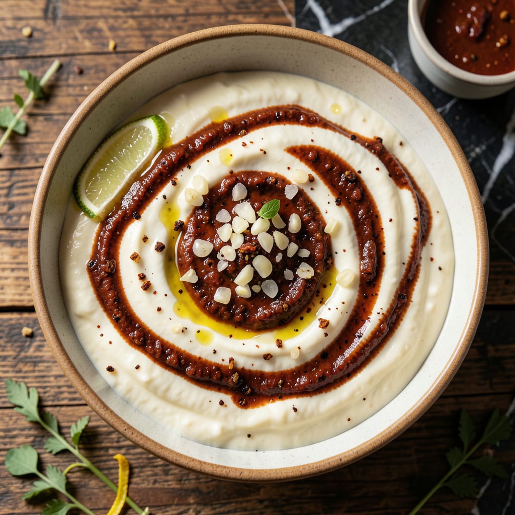 Visual representation of Chicken Burrito Bowl Sauce Recipe: Zesty Chipotle Lime Creaminess