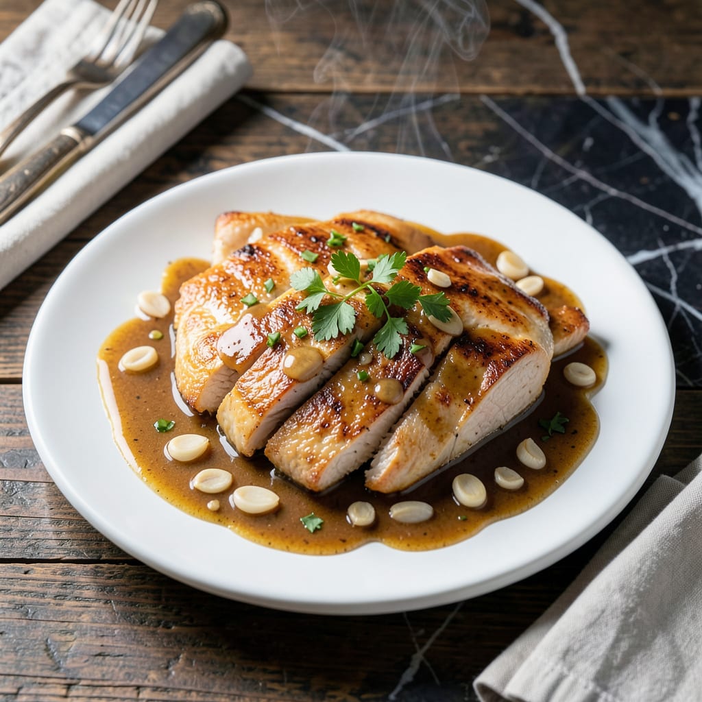 Visual representation of Chicken Butter Garlic Sauce Recipe: Rich and Aromatic Pan Sauce