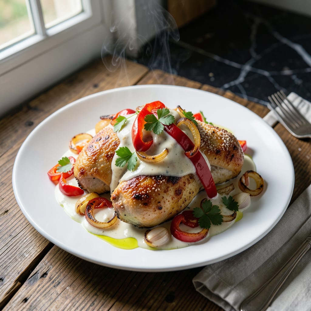 Chicken Cacciatore White Sauce Recipe: Rustic Italian Cream Sauce detailed visual guide