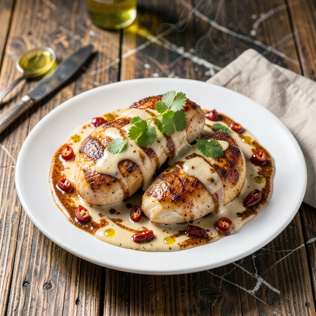 Visual representation of Chicken Chipotle Cream Sauce Recipe: Smoky Spice in Velvety Texture