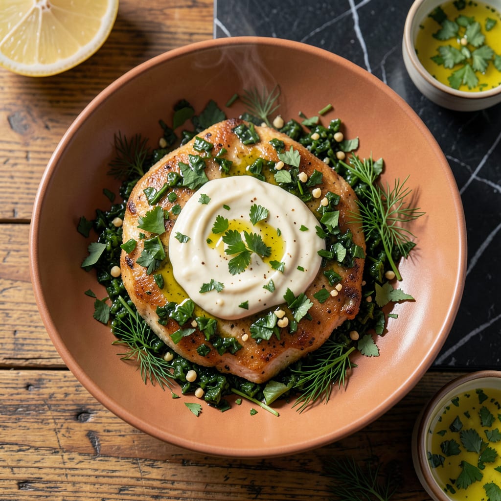 Chicken Cutlet Sauce Recipe: Bold Garlic Herb Drizzle for Crispy Patties example with annotations