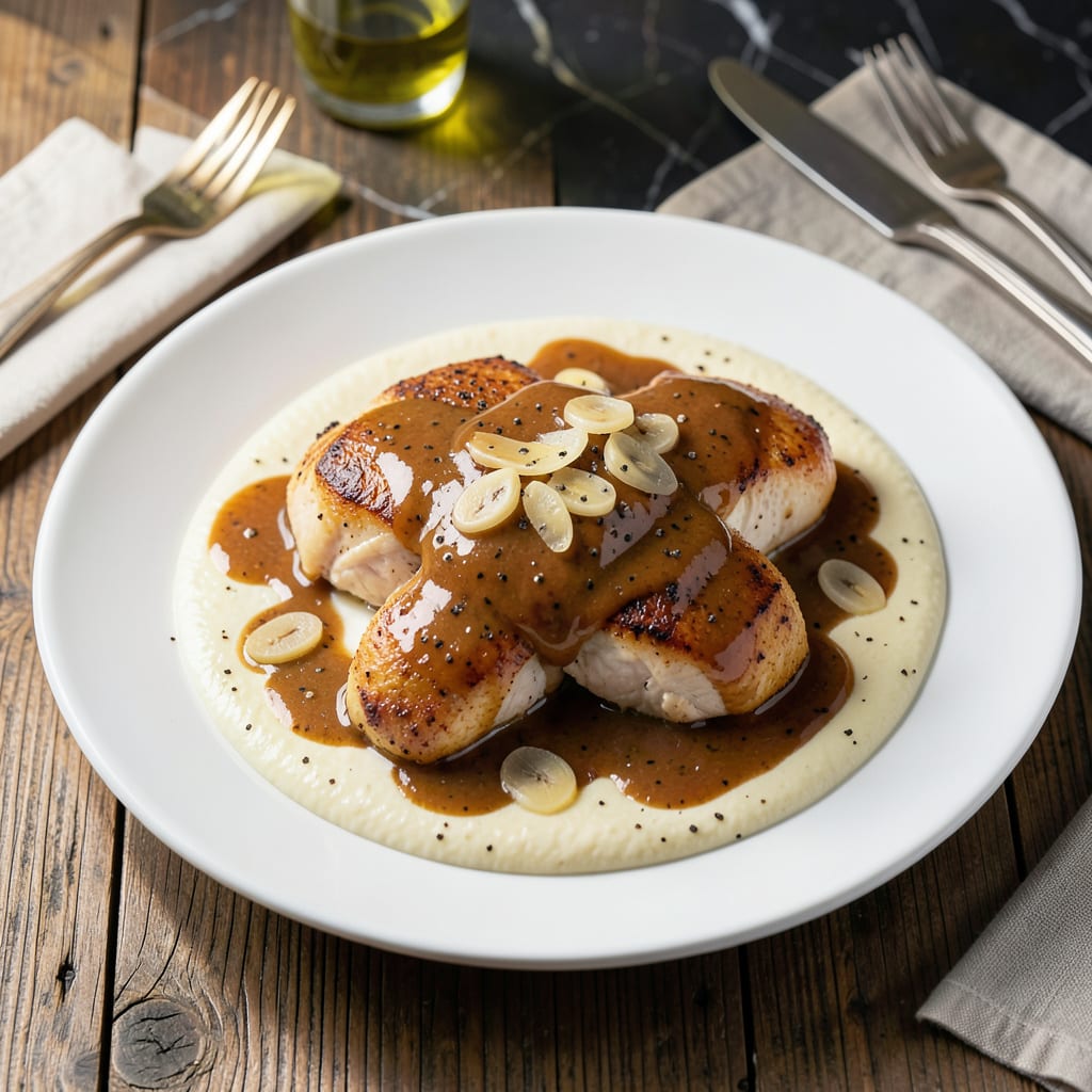Chicken Deburgo Sauce Recipe: Creamy Parmesan and Garlic Indulgence example with annotations