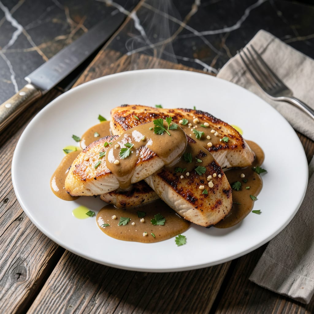 Chicken Dijon Garlic Sauce Recipe: Bold French Flavors in Minutes example with annotations