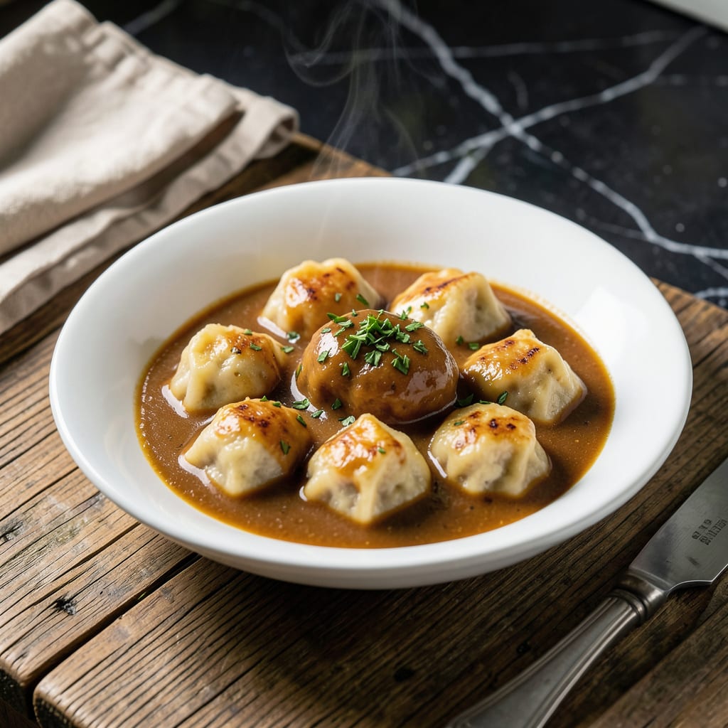 Visual representation of Chicken Dumpling Sauce Recipe: Rich and Velvety Broth Enhancer
