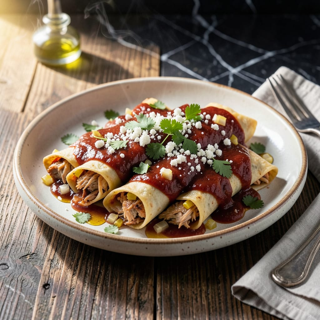Chicken Enchiladas With Red Enchilada Sauce Recipe: Authentic Mexican Layers detailed visual guide