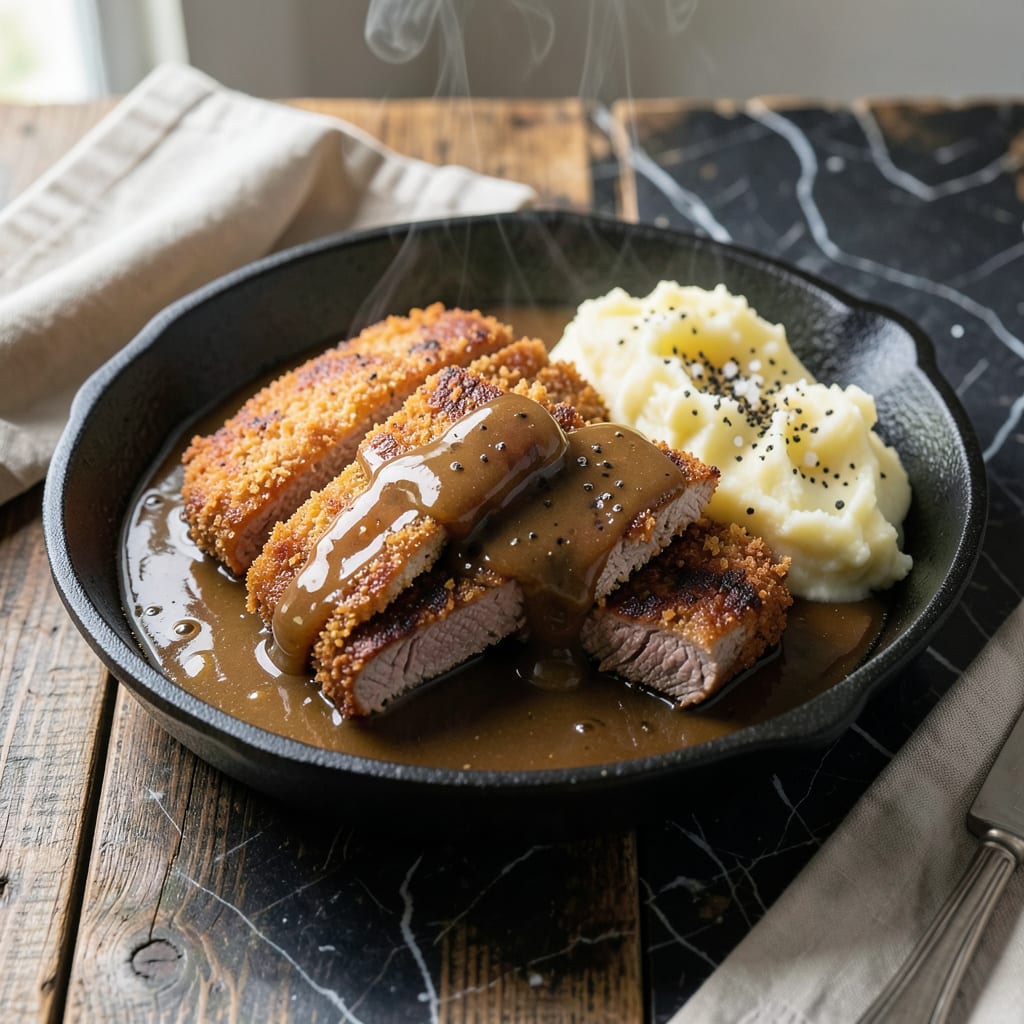 Chicken Fried Steak Sauce Recipe: Rich Creamy Gravy for Crispy Bites detailed visual guide