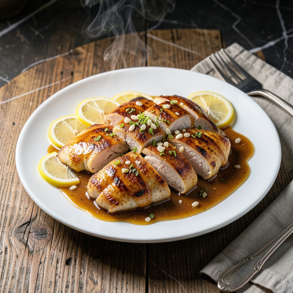 Chicken Honey Lemon Sauce Recipe: Sweet and Zesty Glaze for Tender Chicken illustration with key details