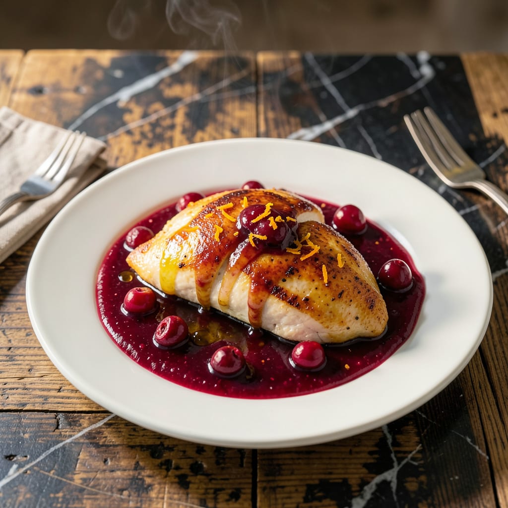 Comprehensive Chicken in Cranberry Sauce Recipe: Sweet Tart Holiday Indulgence visual reference