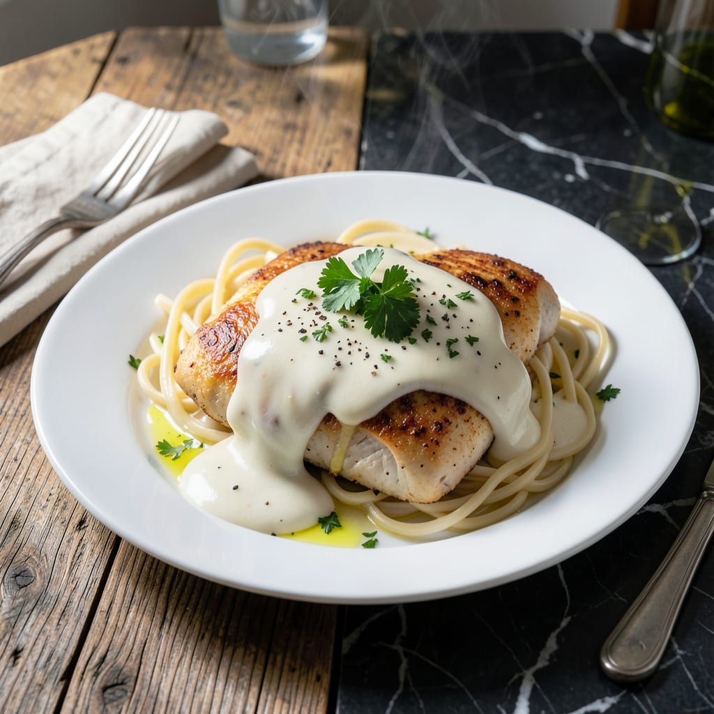 Comprehensive Chicken In Creamy White Sauce Recipe: Silky Smooth Comfort with Herbs visual reference