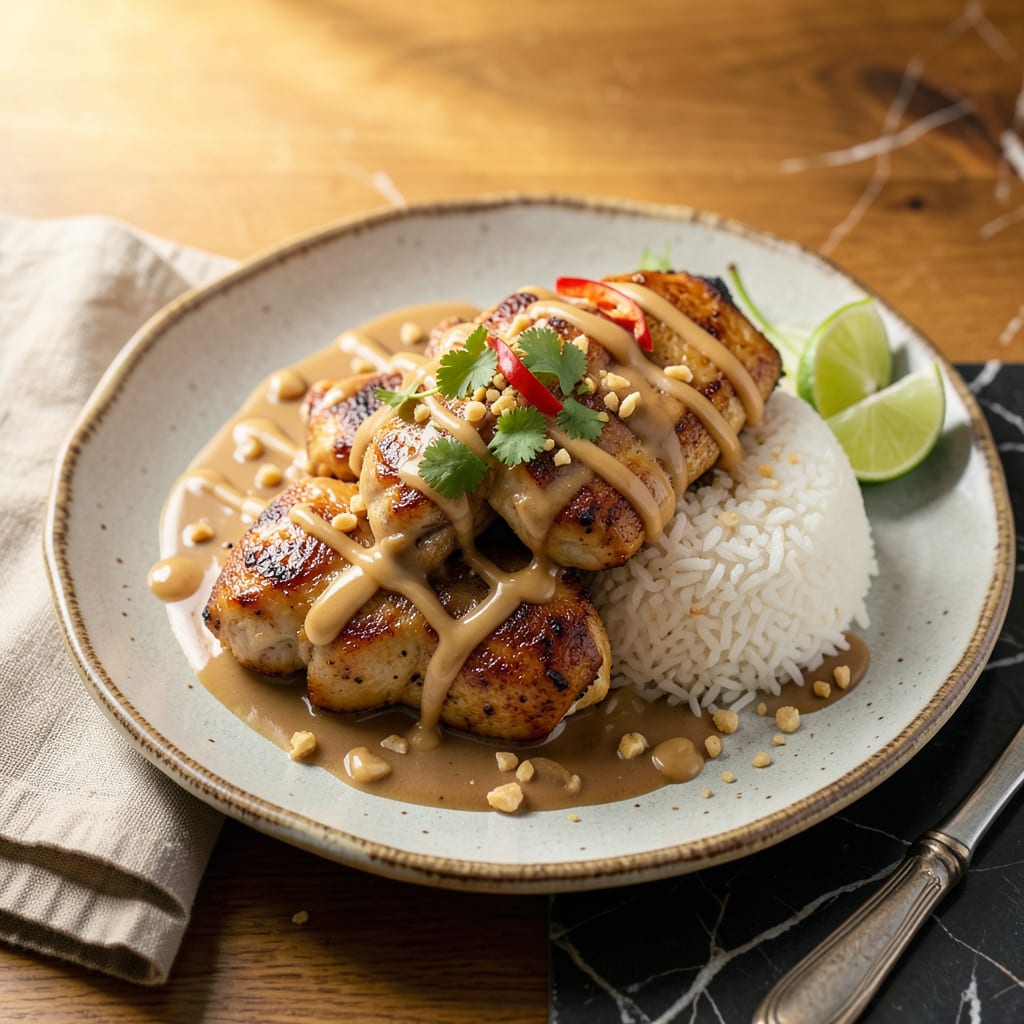 Chicken in Peanut Sauce Recipe: Creamy Thai Inspired Comfort in 30 Minutes detailed visual guide