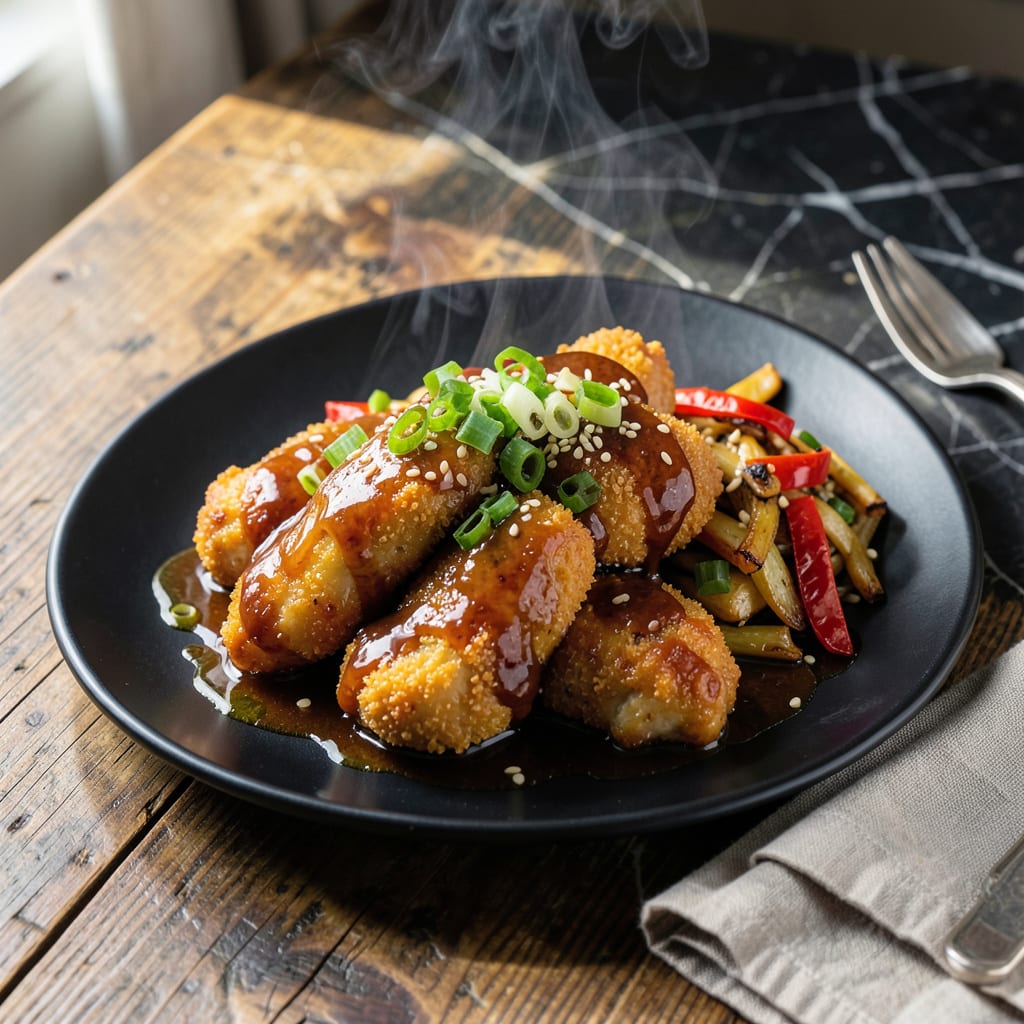 Chicken in Peking Sauce Recipe: Sweet and Savory Takeout Style Dish detailed visual guide
