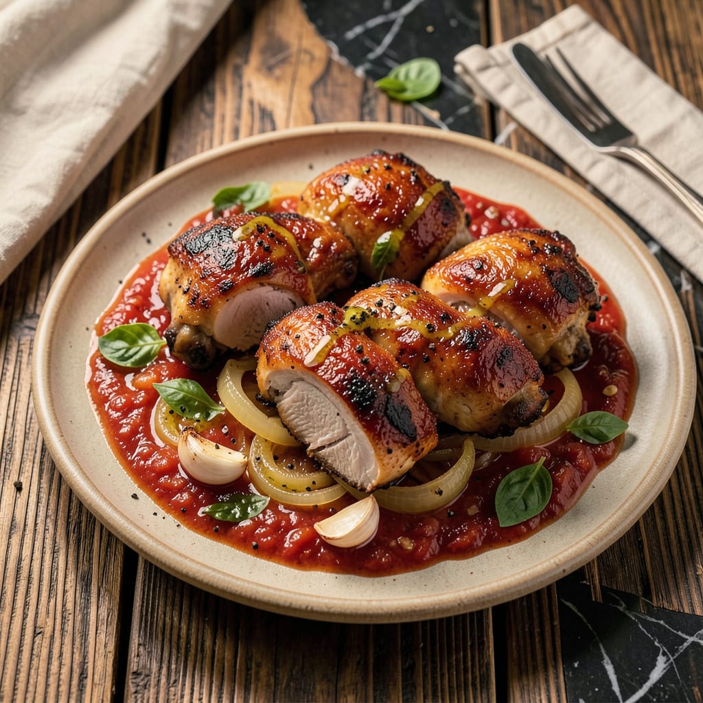 Complete **Chicken in Red Sauce Recipe: Rich, Tomato Braised Comfort in One Pot** overview image