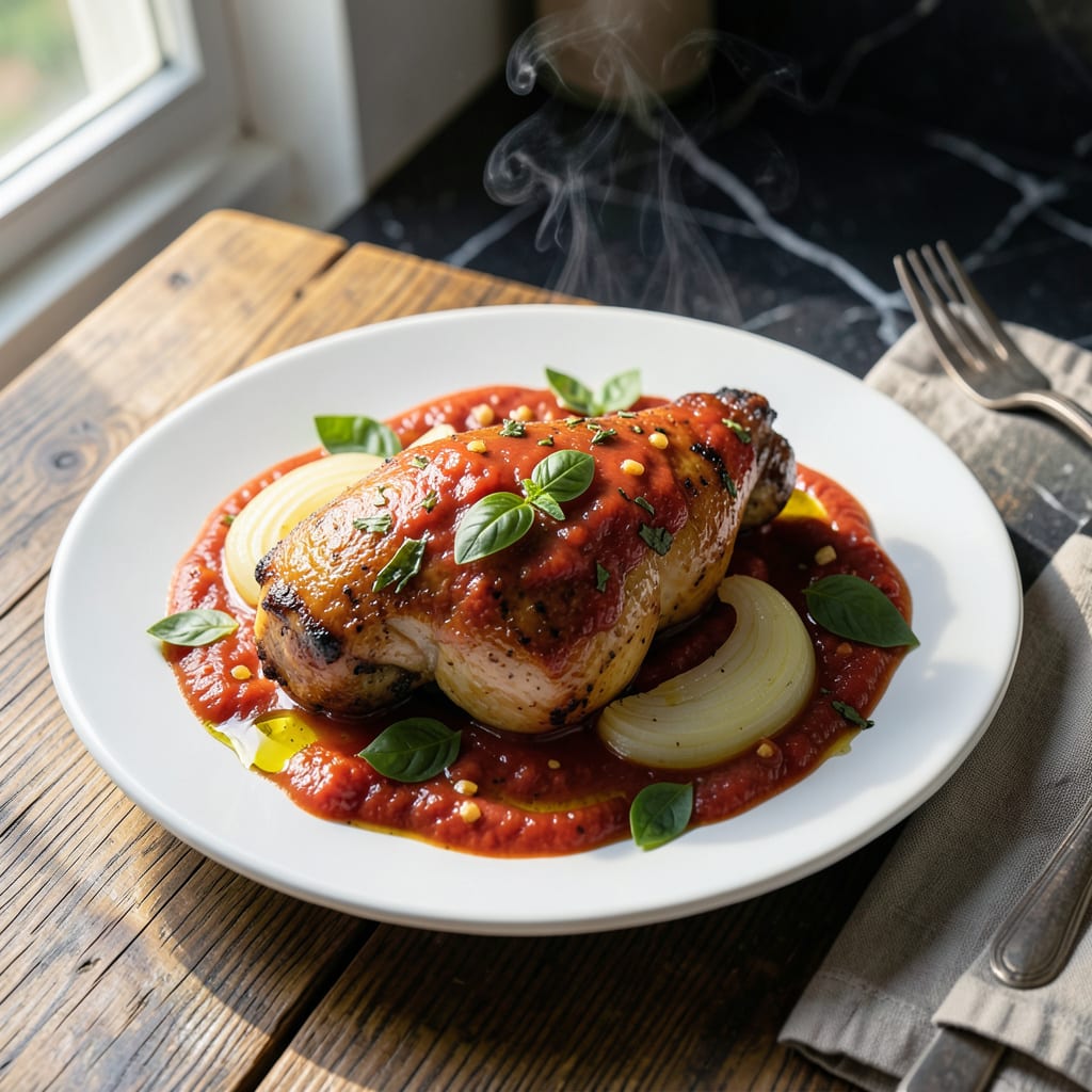 Chicken in Tomato and Basil Sauce Recipe: Italian Inspired Simmered Comfort detailed visual guide