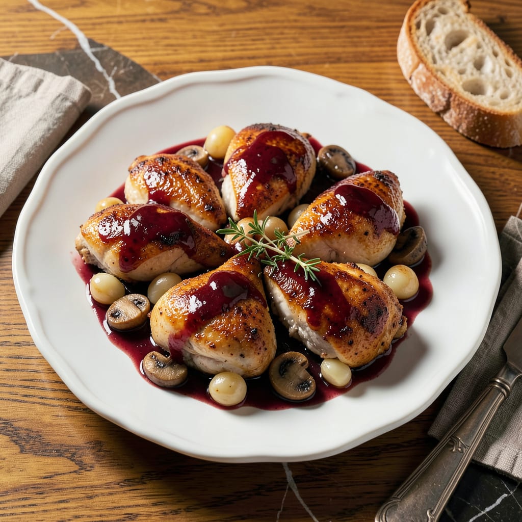 **Chicken in Wine Sauce Recipe: Restaurant Worthy Elegance in 40 Minutes** detailed visual guide