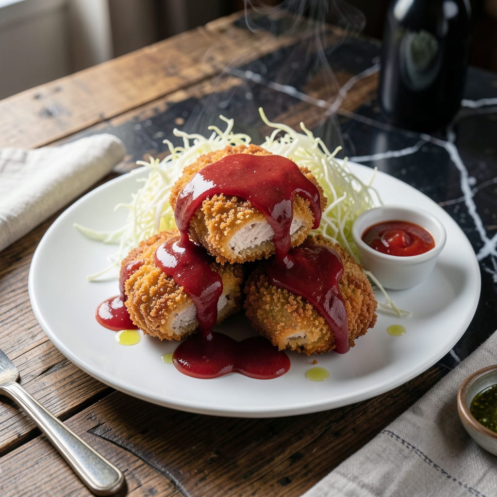 Complete Chicken Katsu With Tonkatsu Sauce Recipe: Crispy Cutlet With Umami Glaze overview image