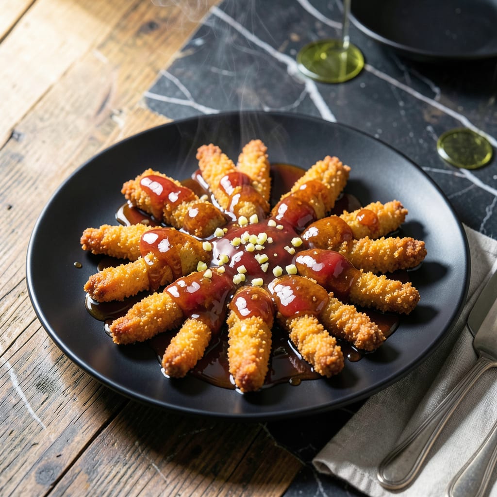 Visual representation of Chicken Lollipop Sauce Recipe: Finger Licking Glaze for Crispy Bites