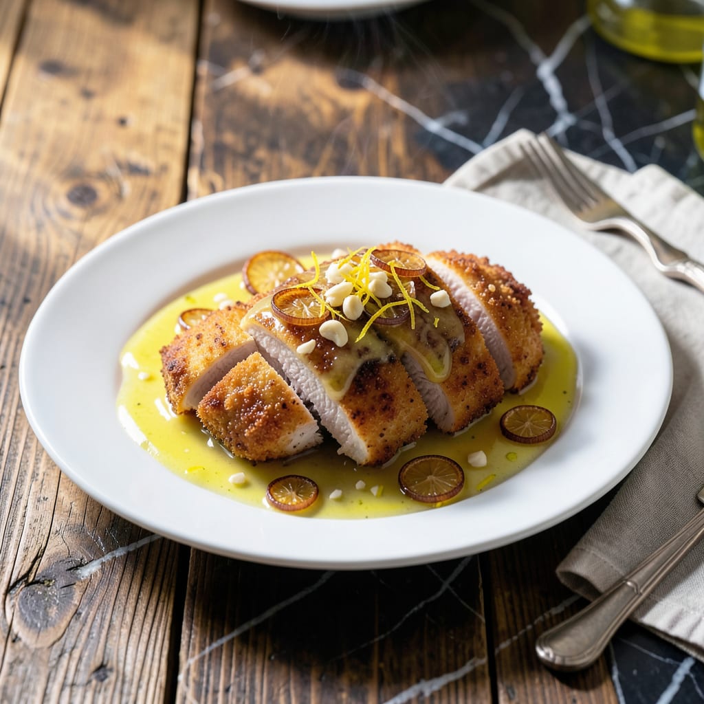 Complete Chicken Milanese Sauce Recipe: Lemon Butter Emulsion For Crispy Cutlets overview image
