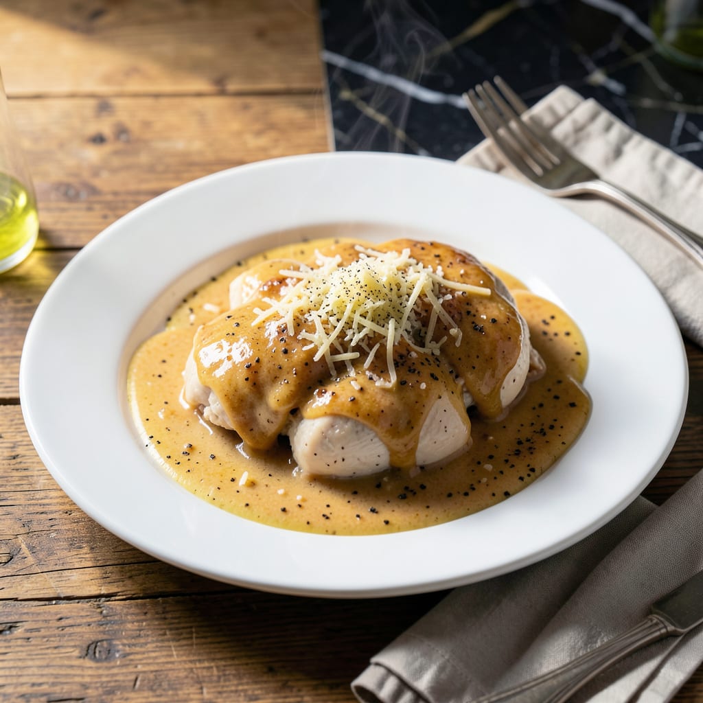 Chicken Mornay Sauce Recipe: Velvet Smooth Cheese Infusion illustration with key details