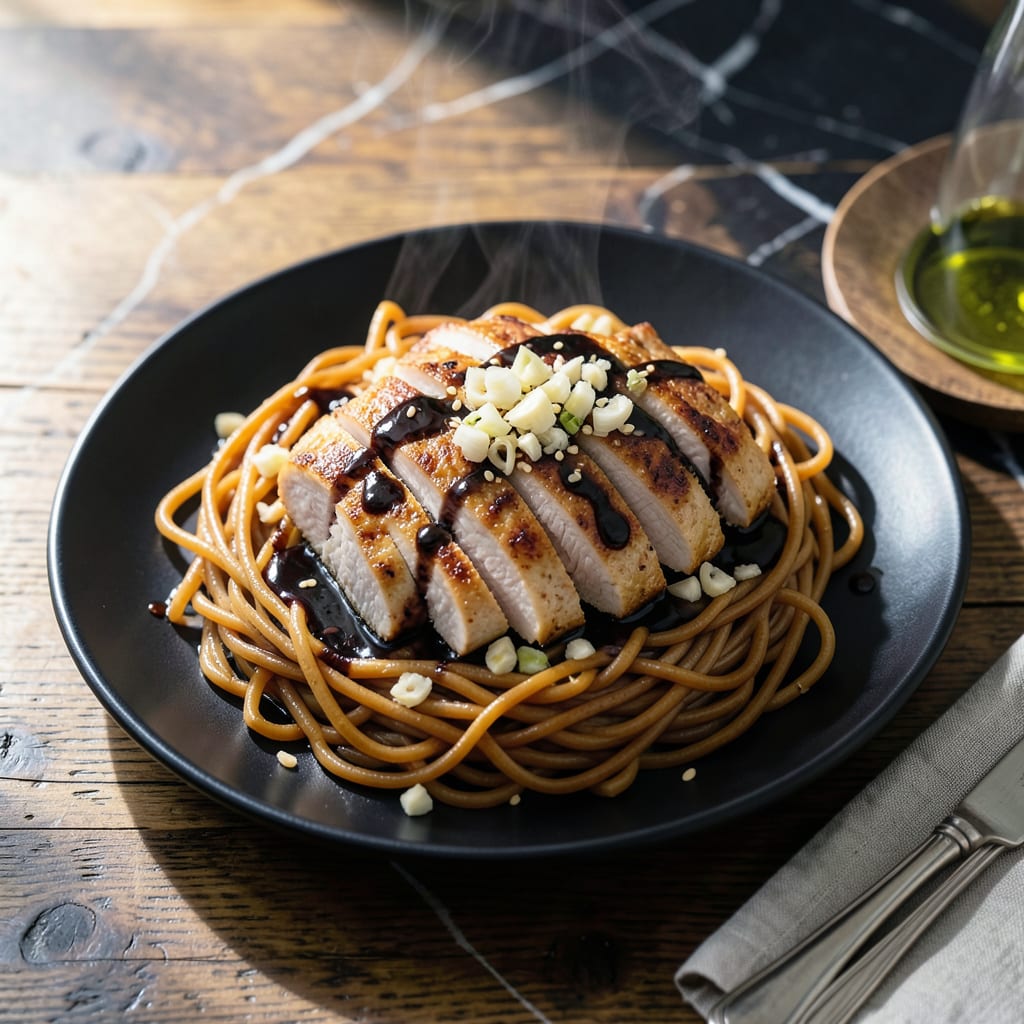 Complete Chicken Noodle Soy Sauce Recipe: Savory Umami Comfort Bowl overview image