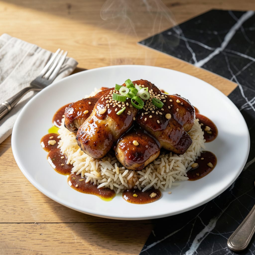 Complete Chicken Over Rice Sauce Recipe: Bold Umami Drizzle for Any Bowl overview image