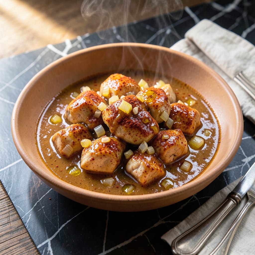 Chicken Paprikash Sauce Recipe: Hungarian Style Creamy Richness example with annotations