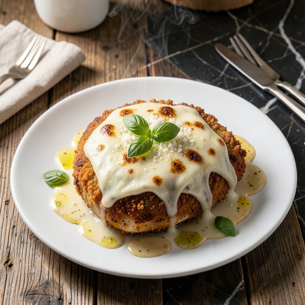Chicken Parmesan With White Wine Sauce Recipe: Crispy Breaded Cutlets in a Rich Sauce detailed visual guide
