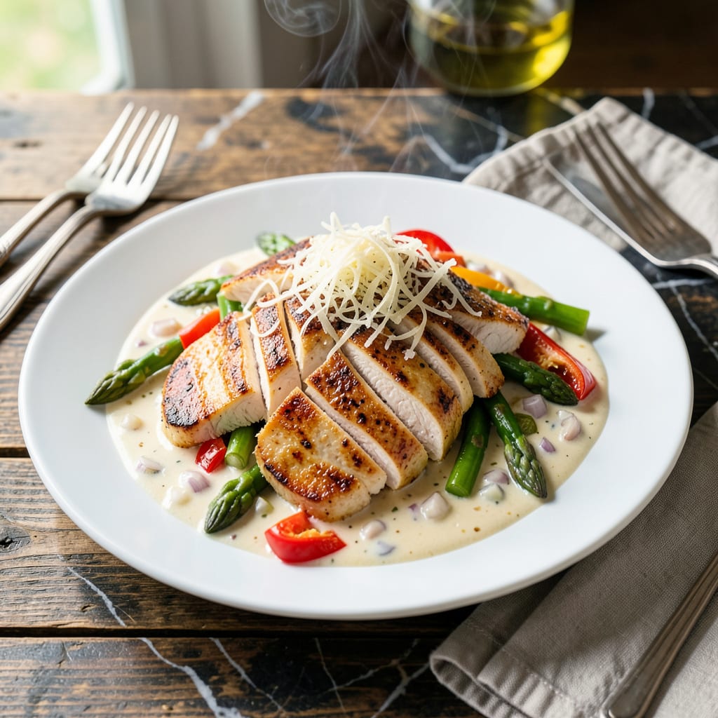 Complete Chicken Primavera Sauce Recipe: Spring Veggie Infused Creaminess overview image