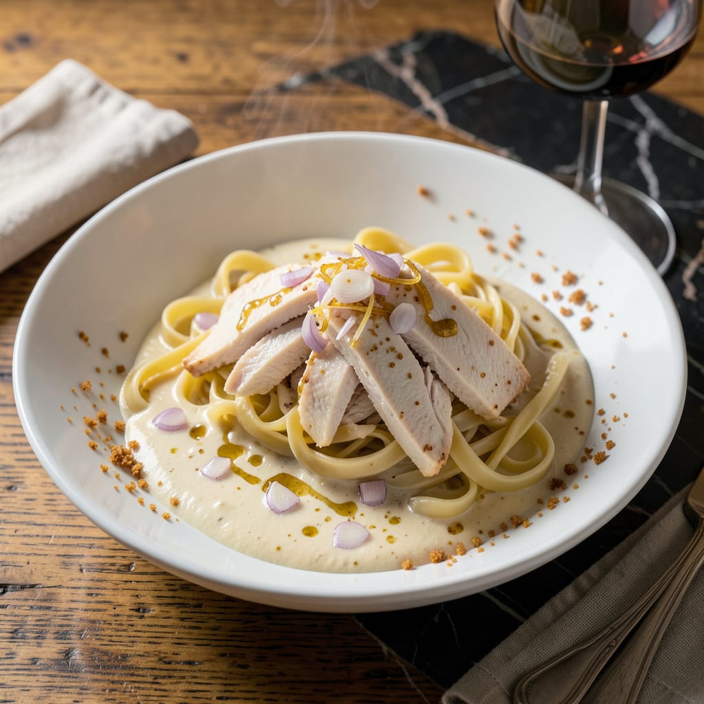 **Chicken Sauce Recipe: Creamy, Versatile Base for Any Dish** illustration with key details