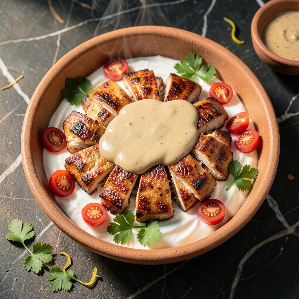 Complete Chicken Shawarma Tahini Sauce Recipe: Middle Eastern Spice With Creamy Swirl overview image