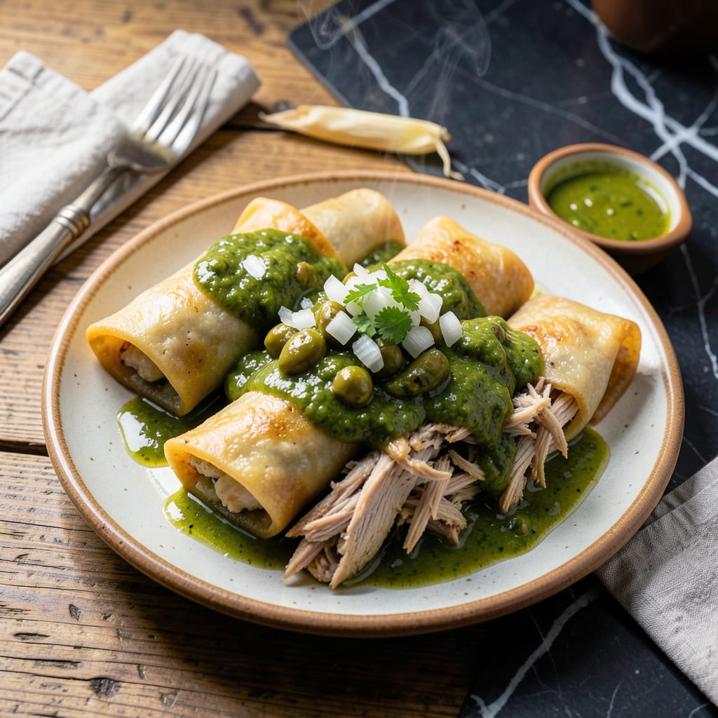 Chicken Tamale With Green Sauce Recipe: Authentic Masa Filled Delight example with annotations