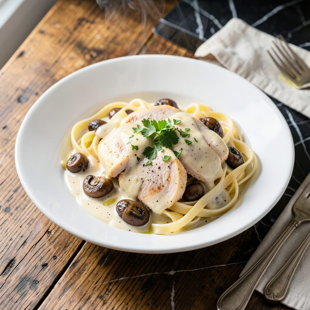 Chicken Tetrazzini Sauce Recipe: Rich Mushroom Cream With Parmesan Depth detailed visual guide