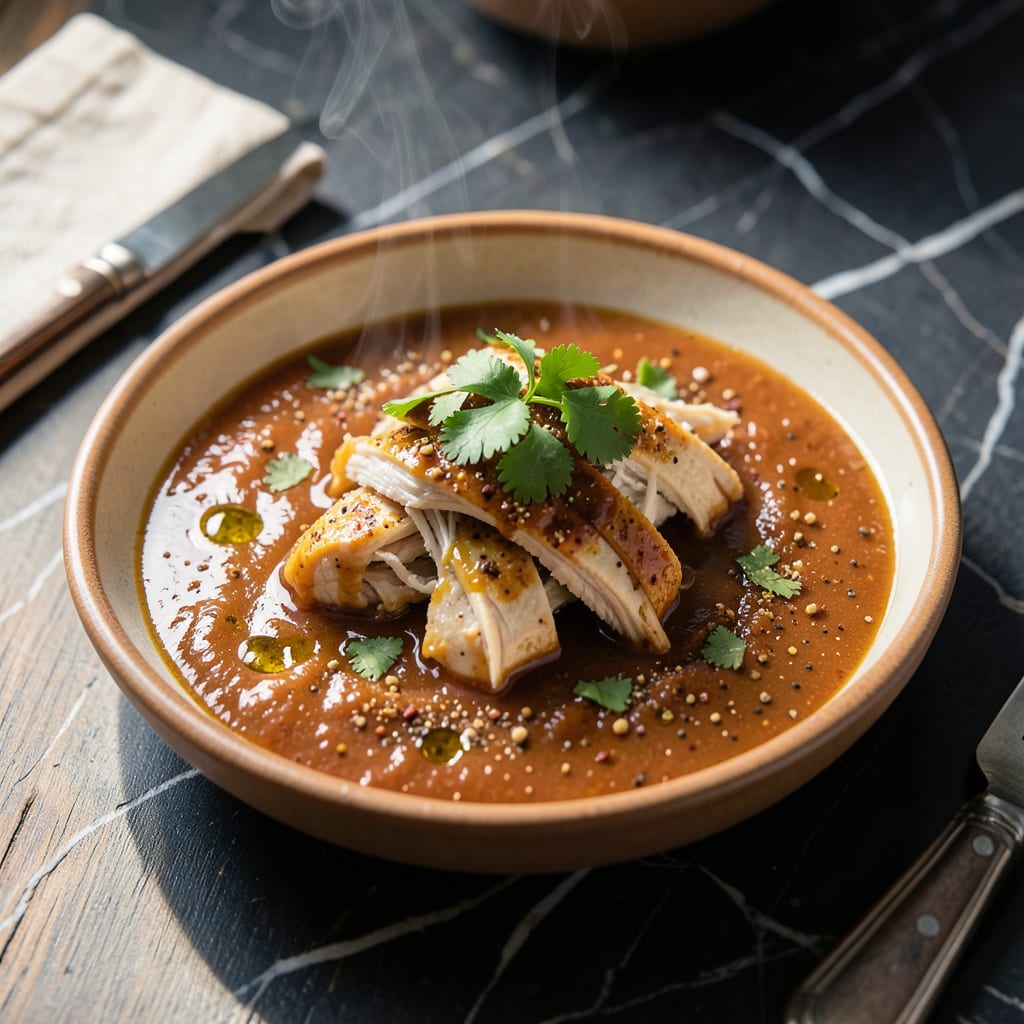 Visual representation of Chicken Tostada Sauce Recipe: Bold Mexican Flavor for Crispy Layers